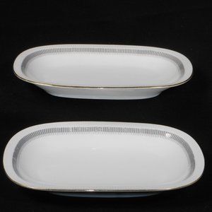 2 Oval Sandwich Plates. ARZBERG Germany